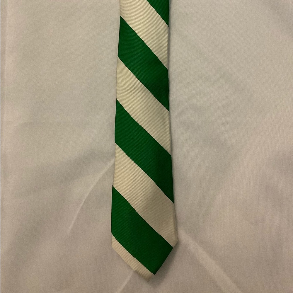 Express Green White Stripe Tie